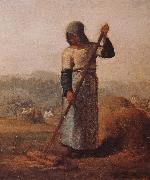 Jean Francois Millet The woman Harrow hay oil on canvas